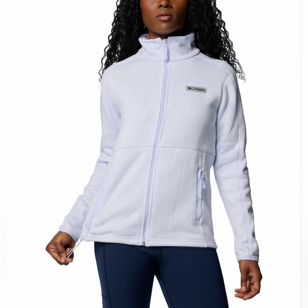 Columbia Women's NWT Everblue Heather Sweater Weather Full Zip II Size Medium